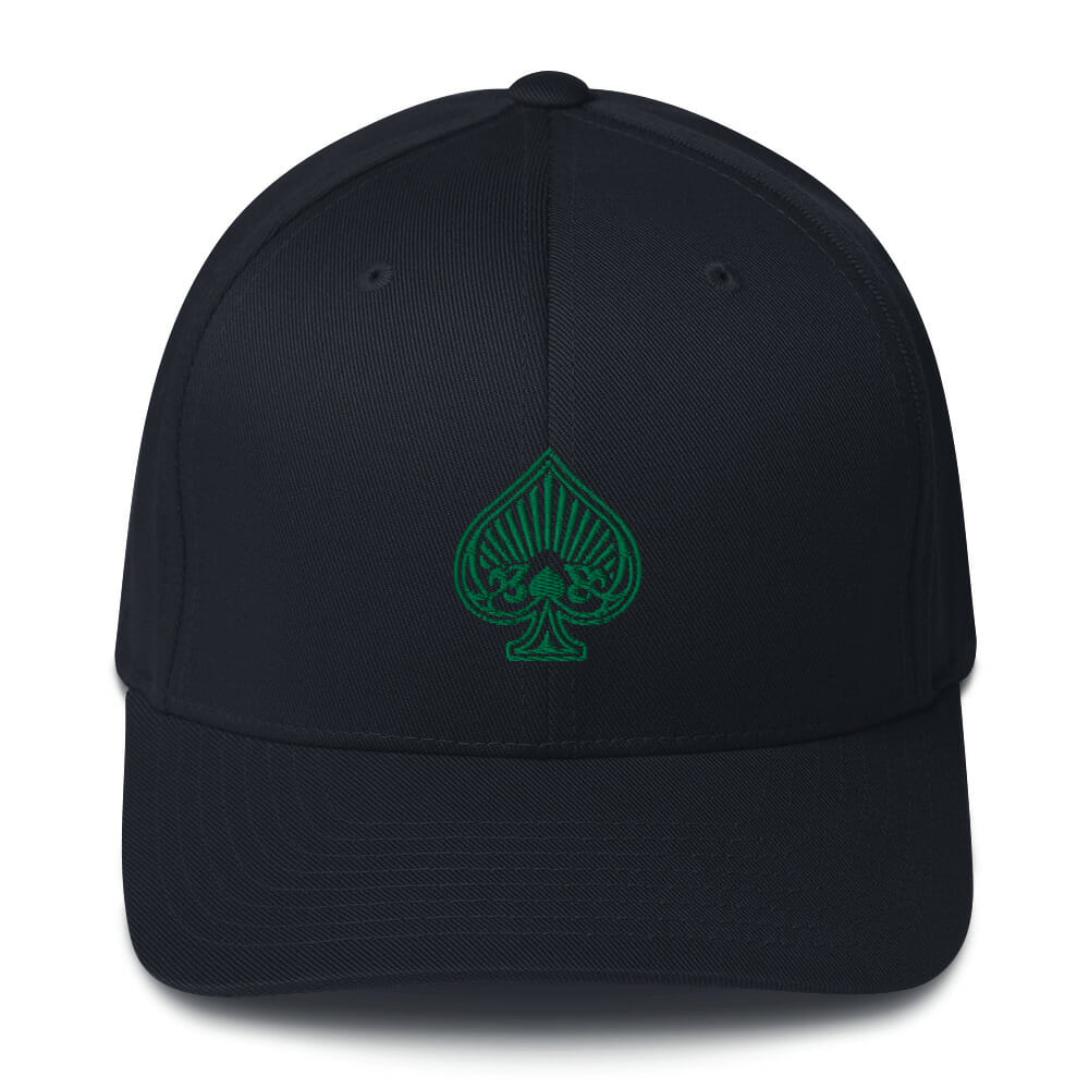 Download Flexfit Baseball Cap Green Spade | Smart Poker Pro