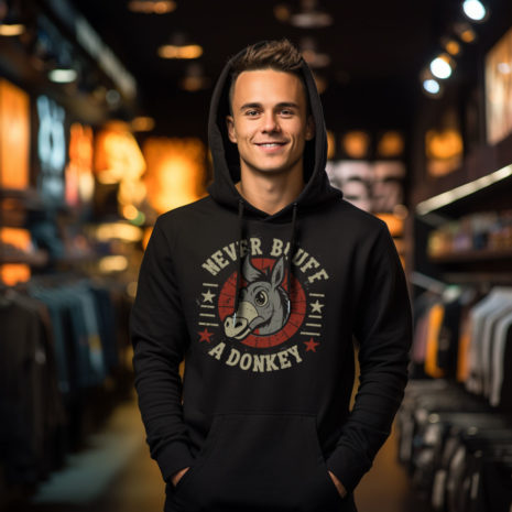 never-bluff-a-donkey-hoody-poker never-bluff-a-donkey-hoody-poker