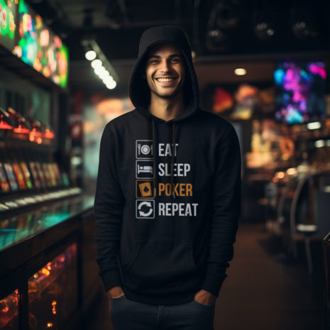 poker-hoodie-comer-dormir-repetir sudadera con capucha poker eat sleep poker repeat