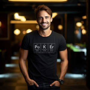 chemise de poker sur les éléments périodiques