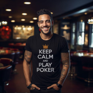 t-shirt poker keep calm and play poker