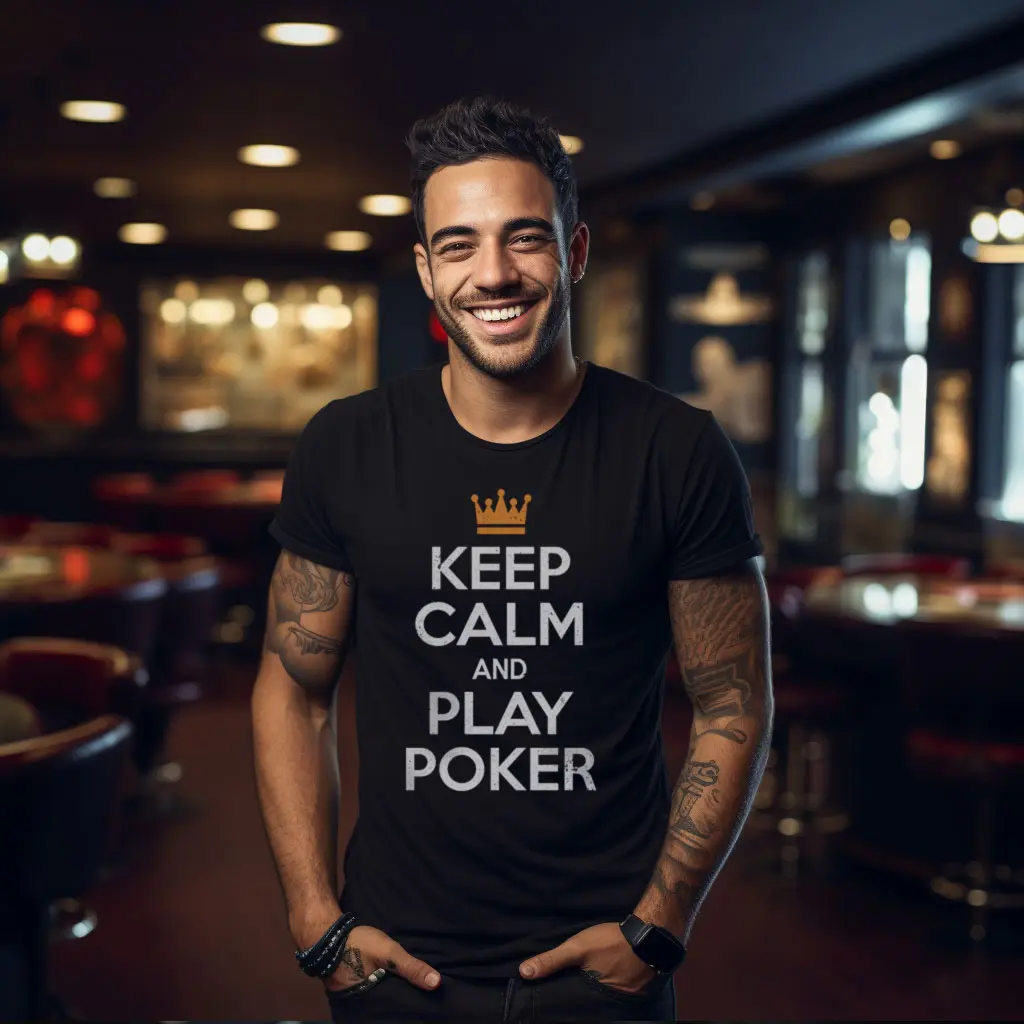 camiseta poker keep calm and play poker
