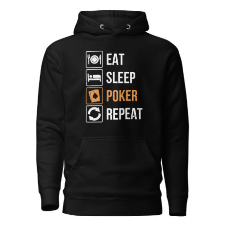 eat sleep poker repeat women's poker hoodie