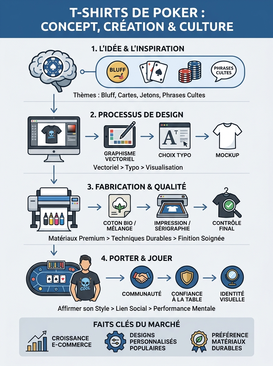 Infographie poker t shirts