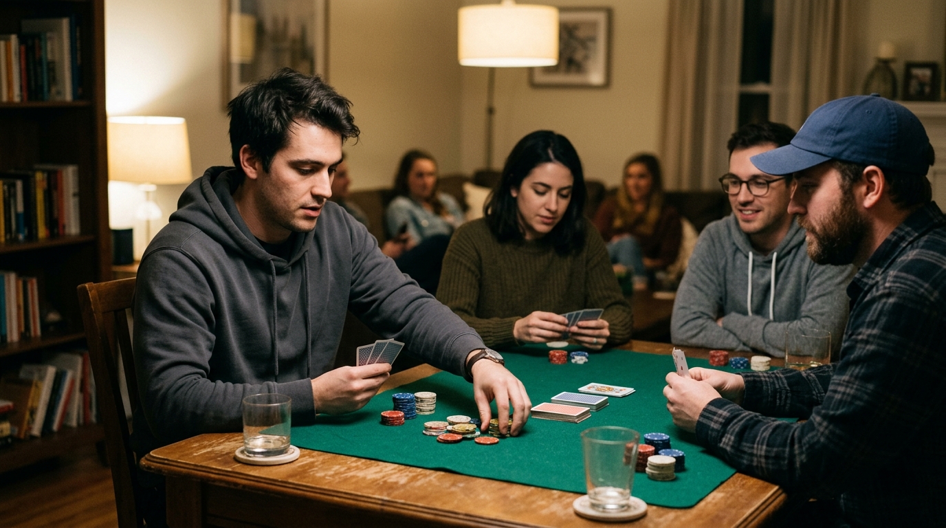 poker apparel en situation réelle