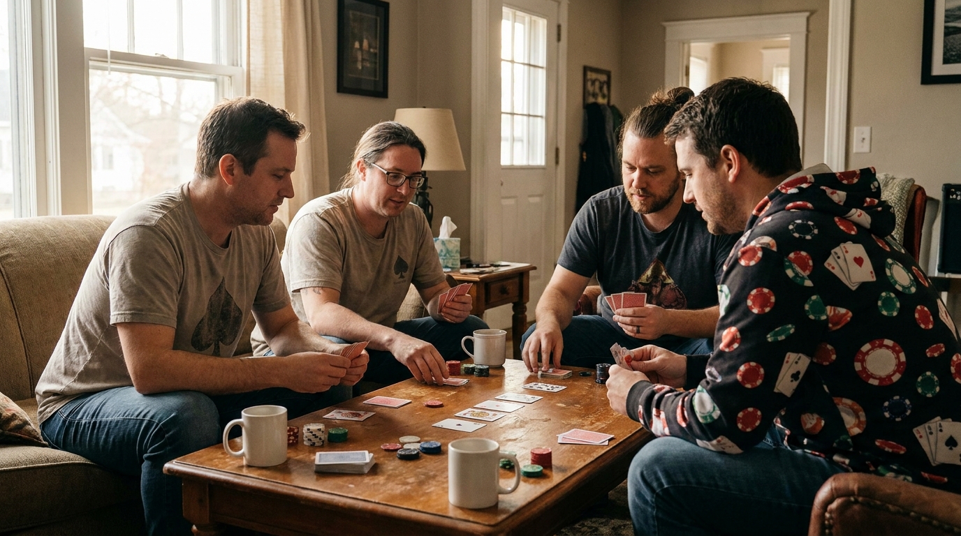 poker clothing en situation réelle