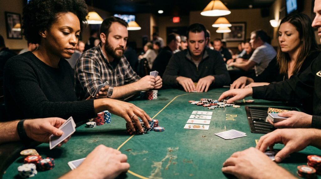 poker les mains - Image de couverture