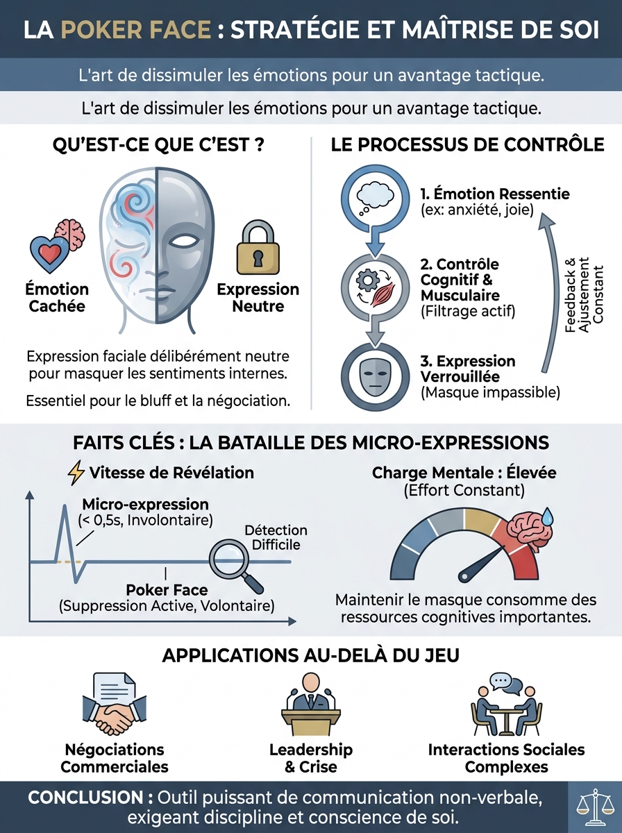 Infographie poker face