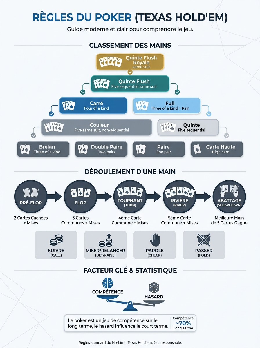 Infographie poker regle