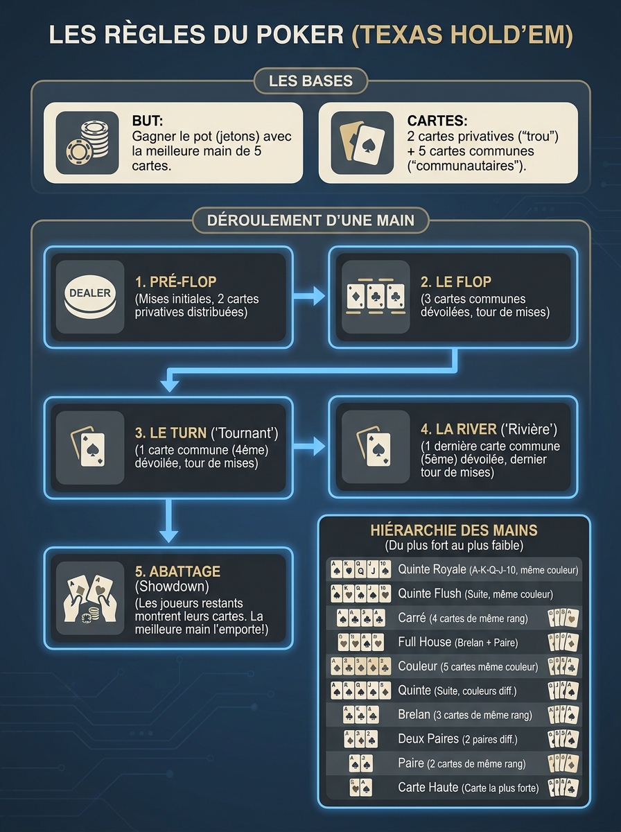 Infographie poker rules