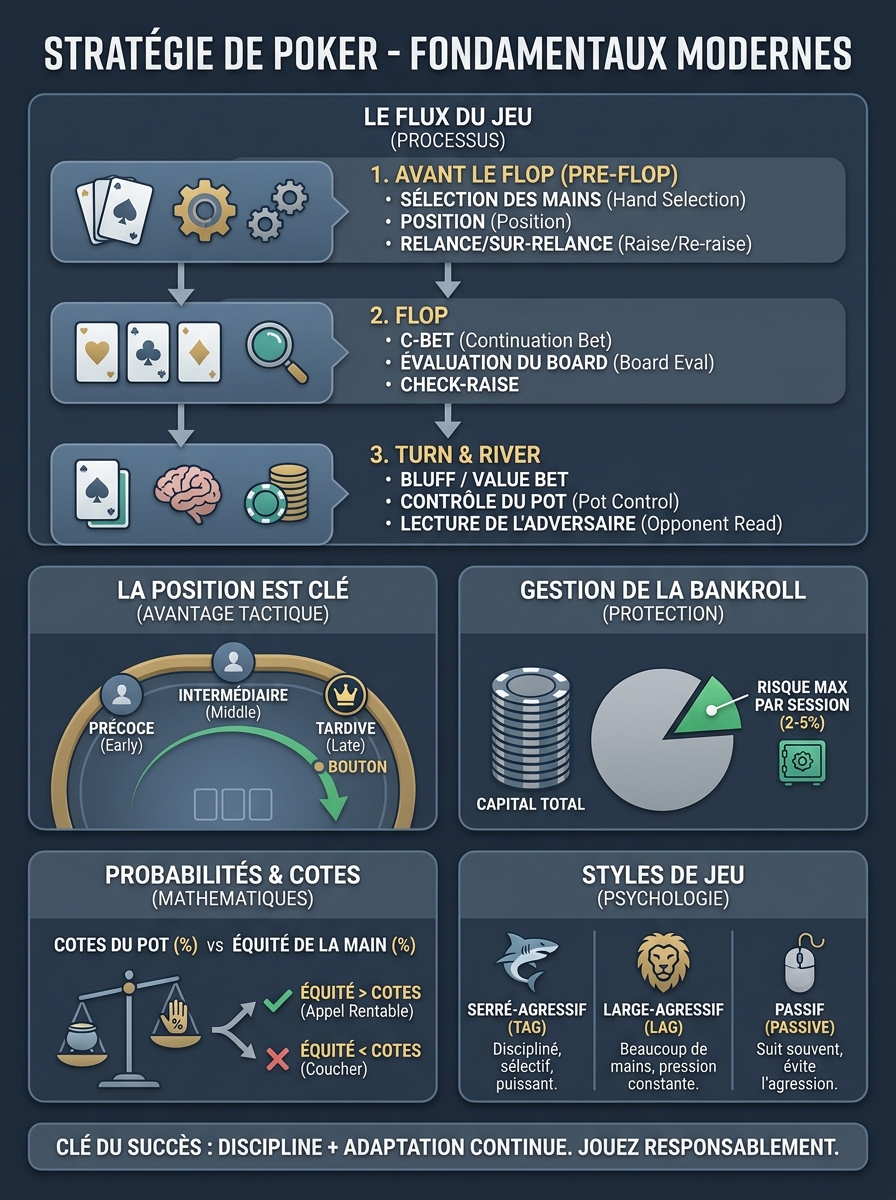 Infographie poker strategy