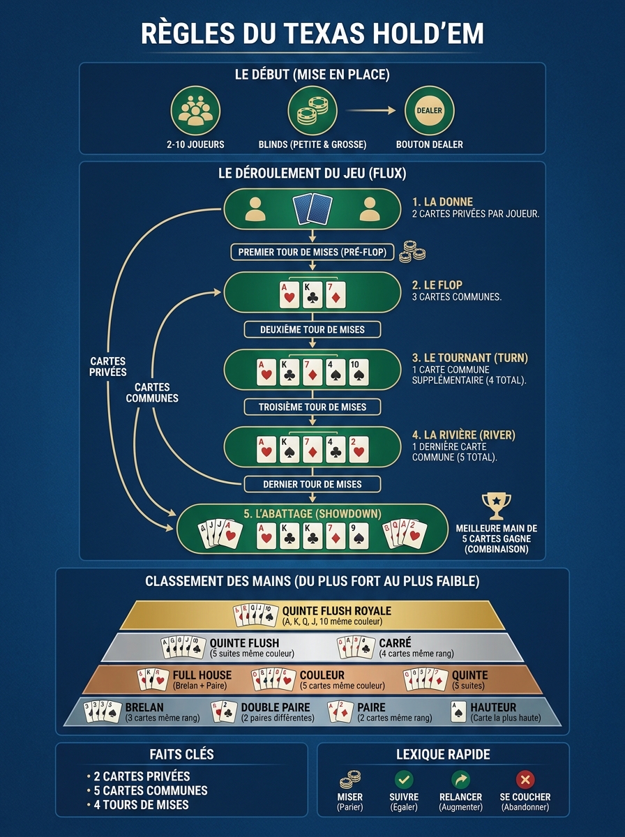 Infographie texas holdem rules